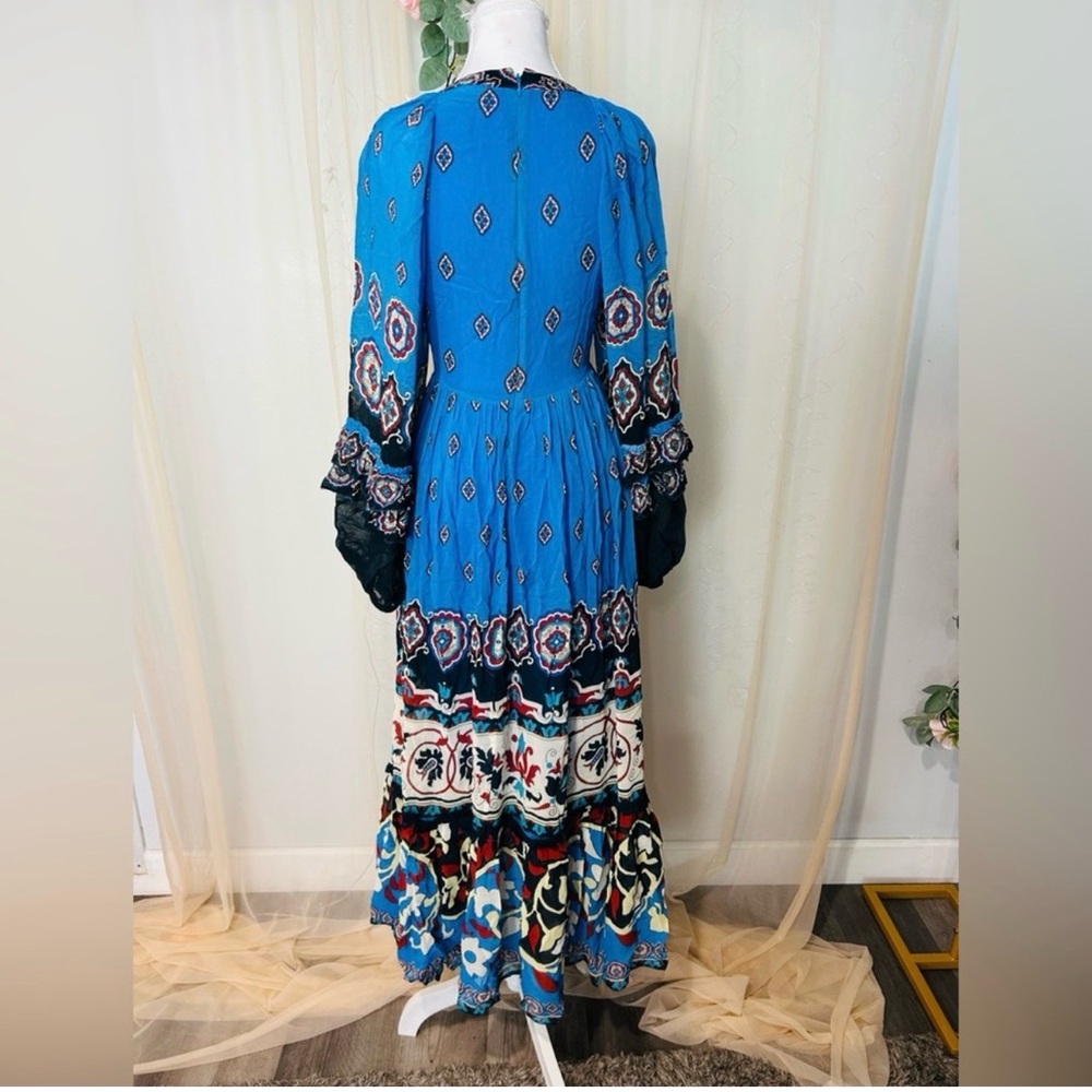 FARM Rio Blue Printed Maxi Dress - Picture 5 of 5